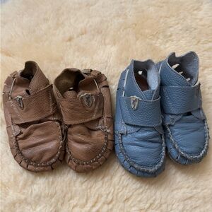 2 Pairs of Adorable Leather Magical Shoes